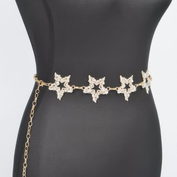 Glass Star Chain Belt - Picture 2 of 4